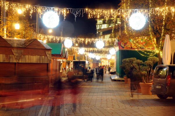 Weihnachtsmarkt-Fläche am Freiburger Rotteckring