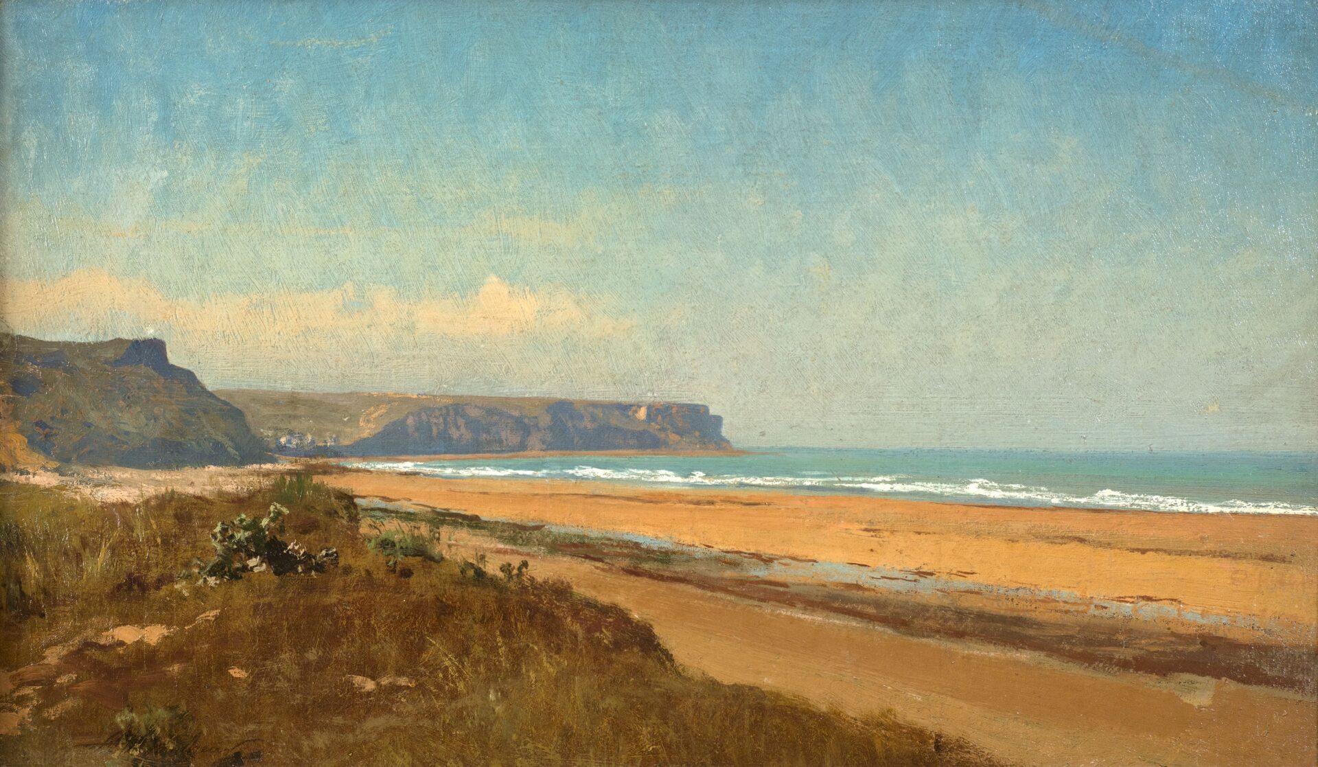 Auf dem Foto ist das Werk „Arromanches“ von Auguste Bonheur zu sehen.