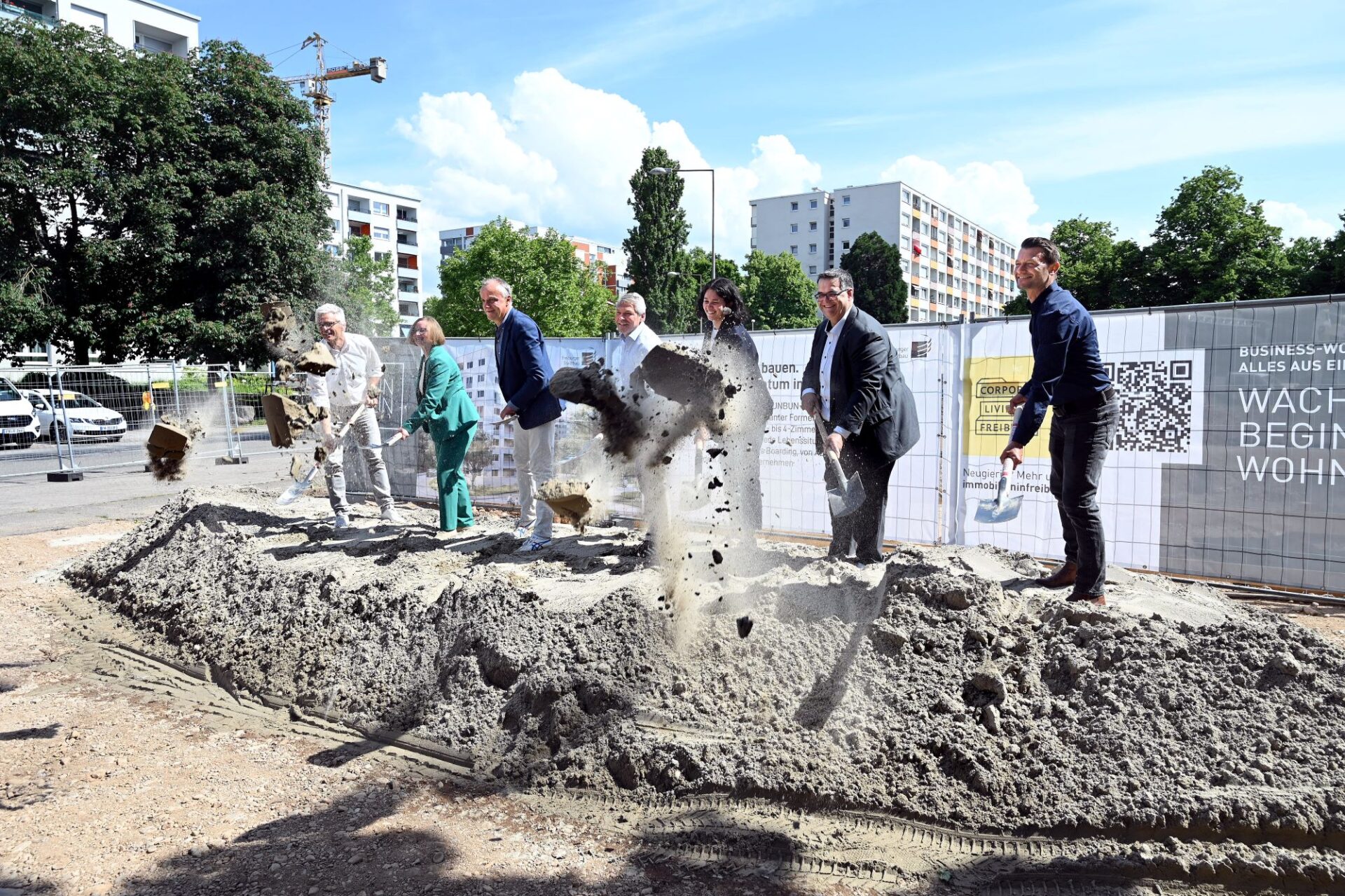 Spatenstich der FSB in der Sulzburger Straße 1b