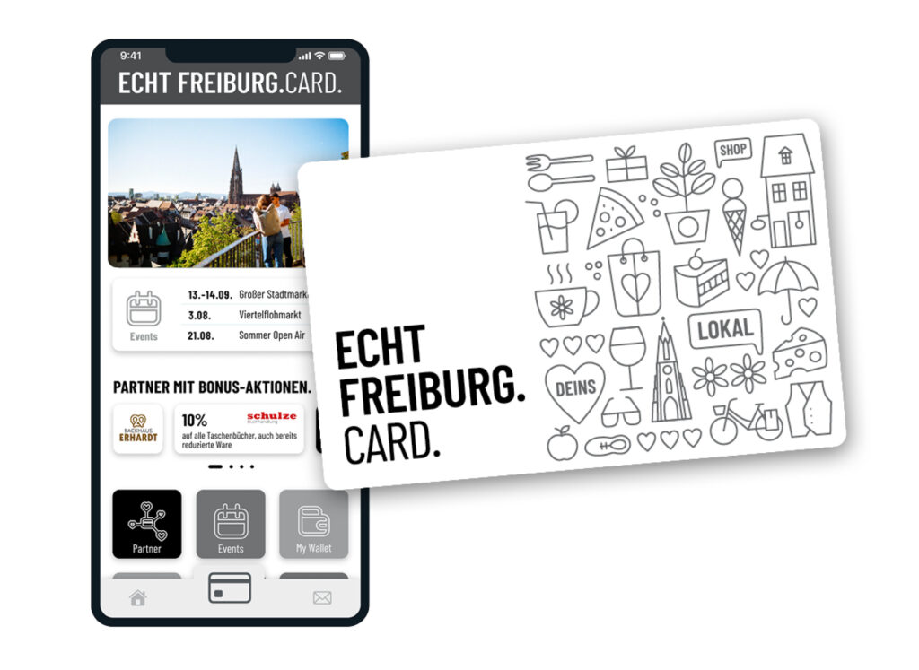 Echt Freiburg Card und App. Foto: Gemeinsam Freiburg