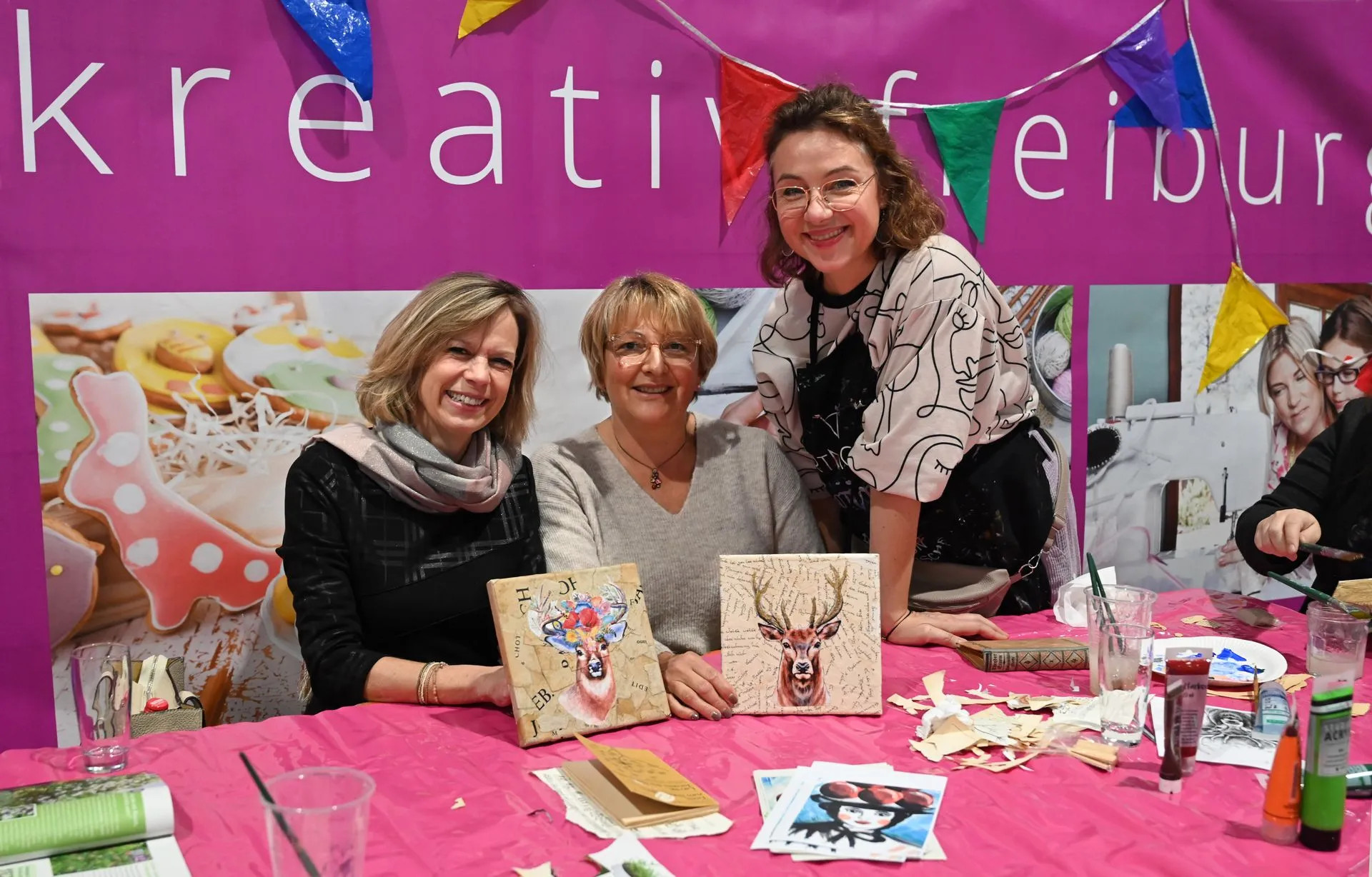 Bei den Workshop können Bastelfans selbst kreativ werden.