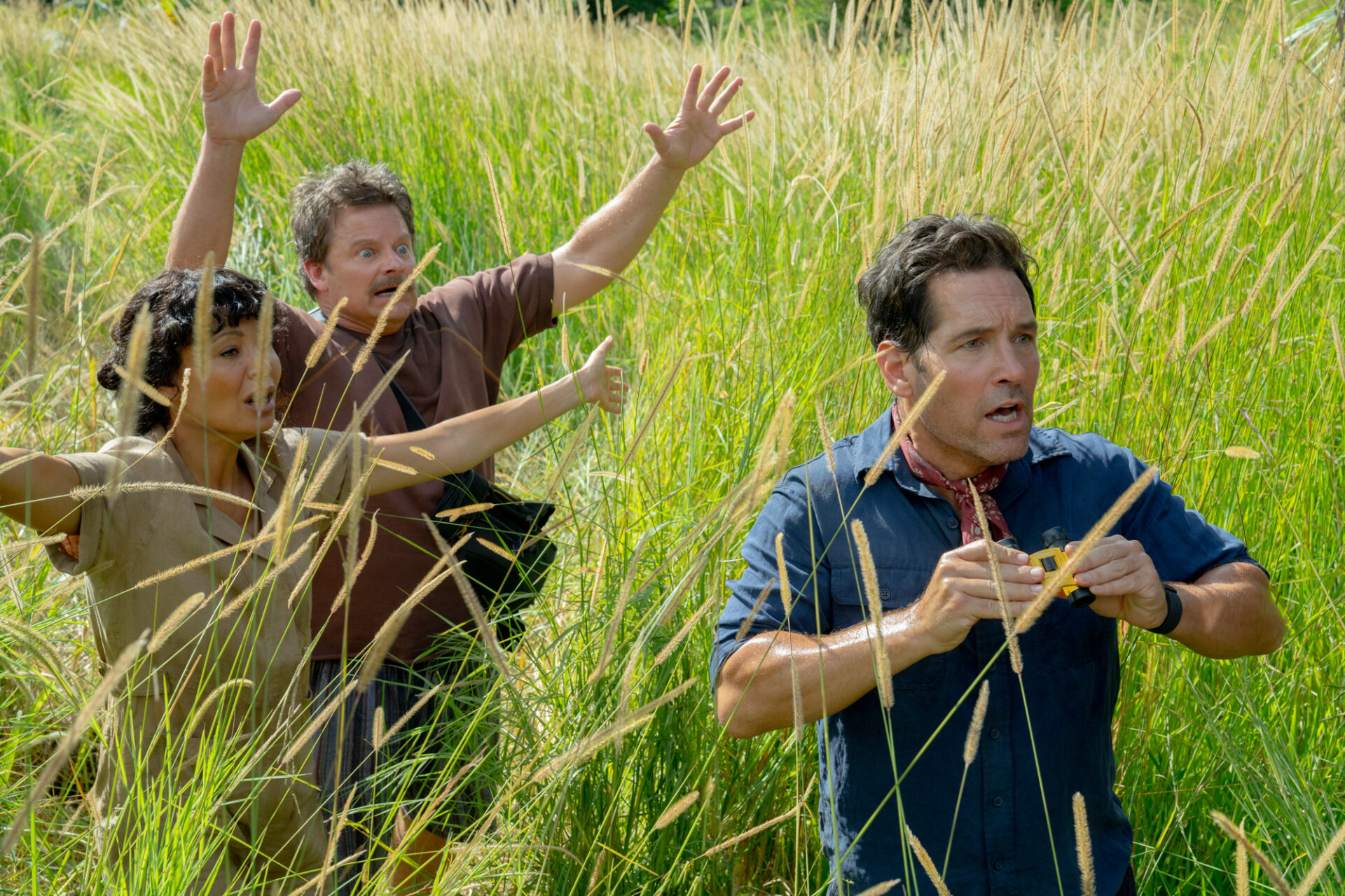 Claire (Thandiwe Newton), Kenny (Steve Zahn) und Griff (Paul Rudd) trauen ihren Augen kaum: Am Filmset taucht eine echte Riesenanaconda auf – und das ist erst der Anfang.