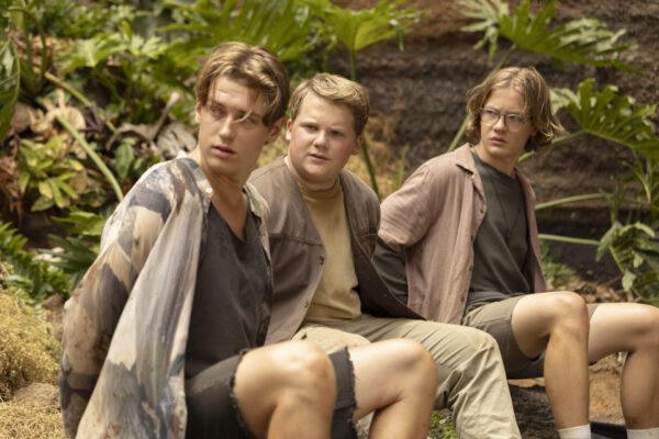 Peter Shaw (Nevio Wendt), Justus Jonas (Julius Weckauf) und Bob Andrews (Levi Brandl) stoßen auf einen Geheimbund.