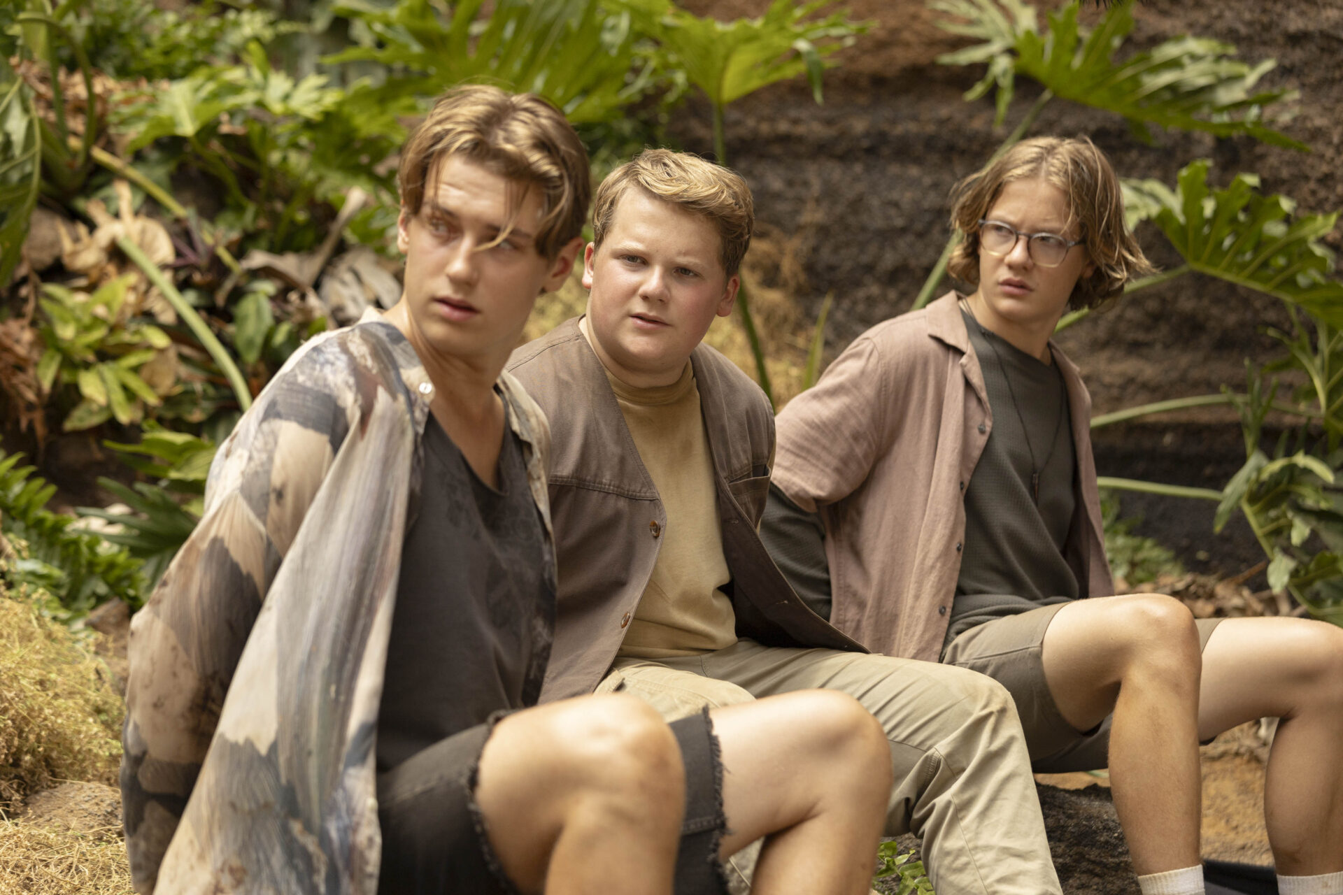 Peter Shaw (Nevio Wendt), Justus Jonas (Julius Weckauf) und Bob Andrews (Levi Brandl) stoßen auf einen Geheimbund.