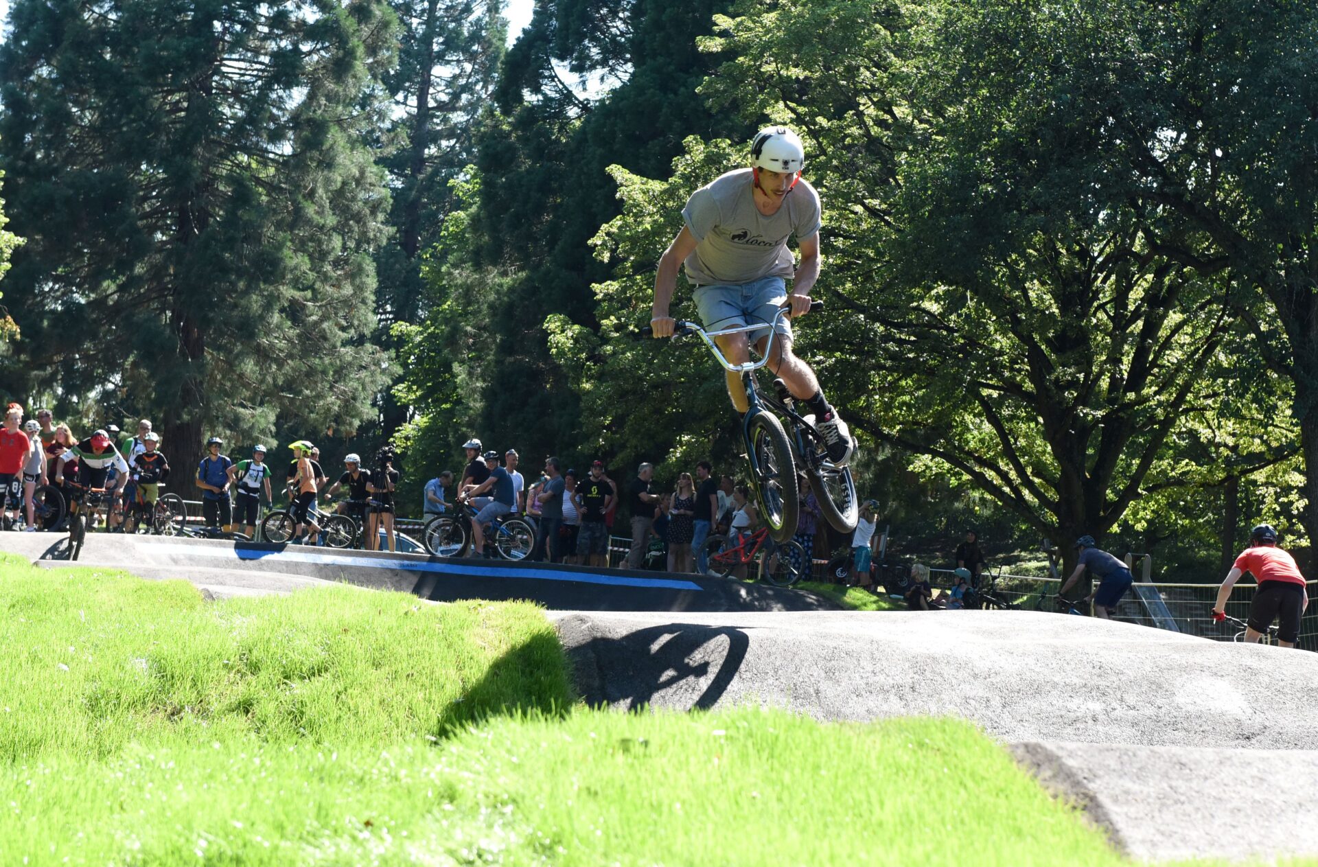 Der Pumptrack in Freiburg-Zähringen wurde 2020 eröffnet. Foto: Rita Eggstein