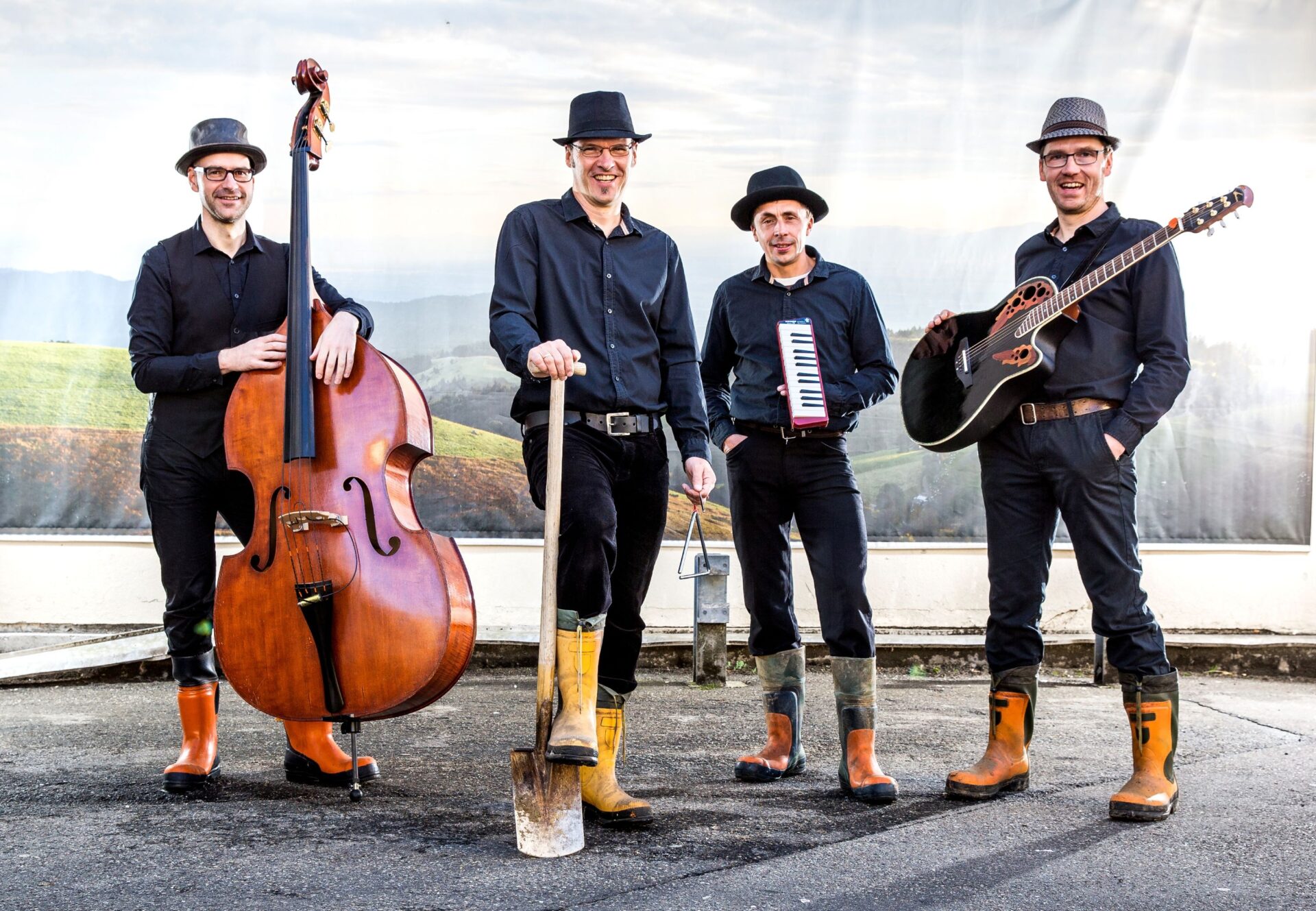 Die Band „Wilde Wälder“ bringt alemannische Songs auf die Bühne, Foto: Britt Schilling